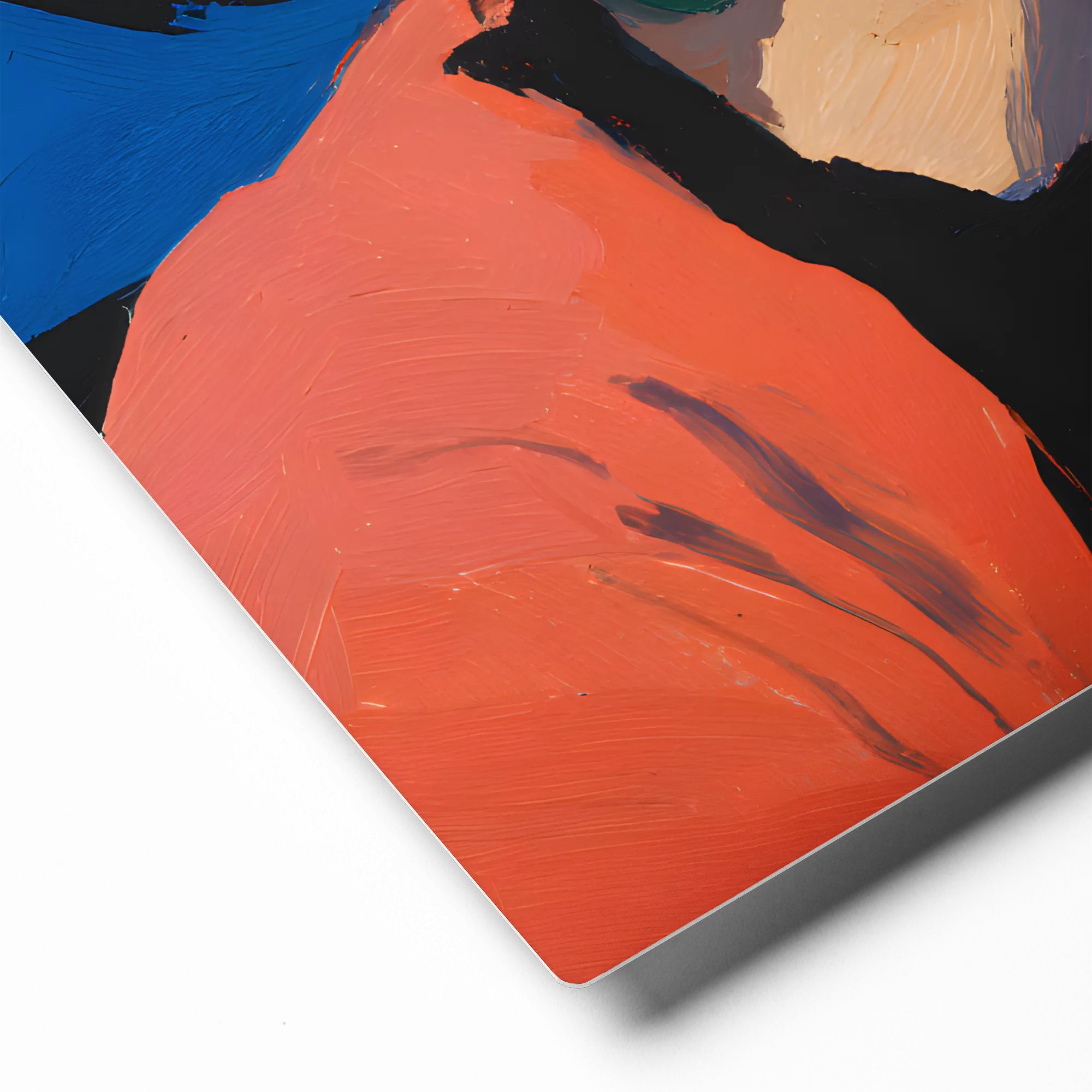 The Pensive Gaze 
 Metal Print | 12″x 12″