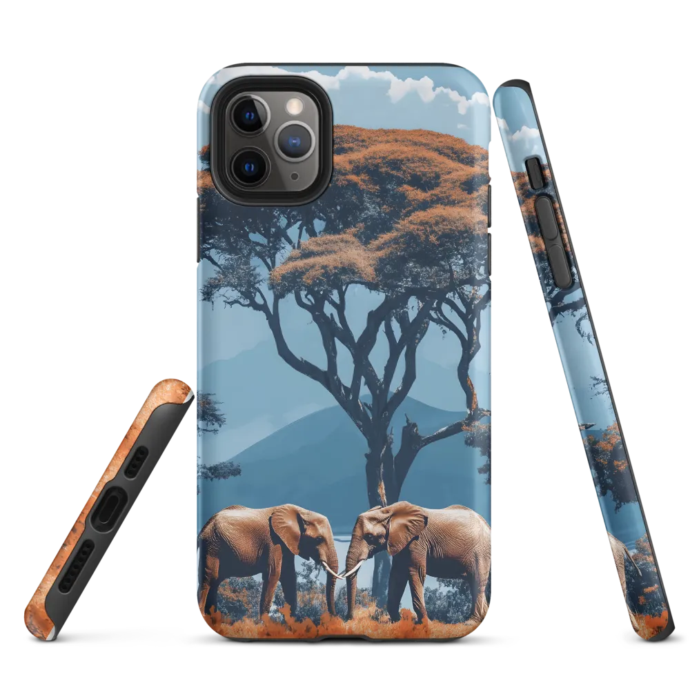 Elephants Amidst Serenity