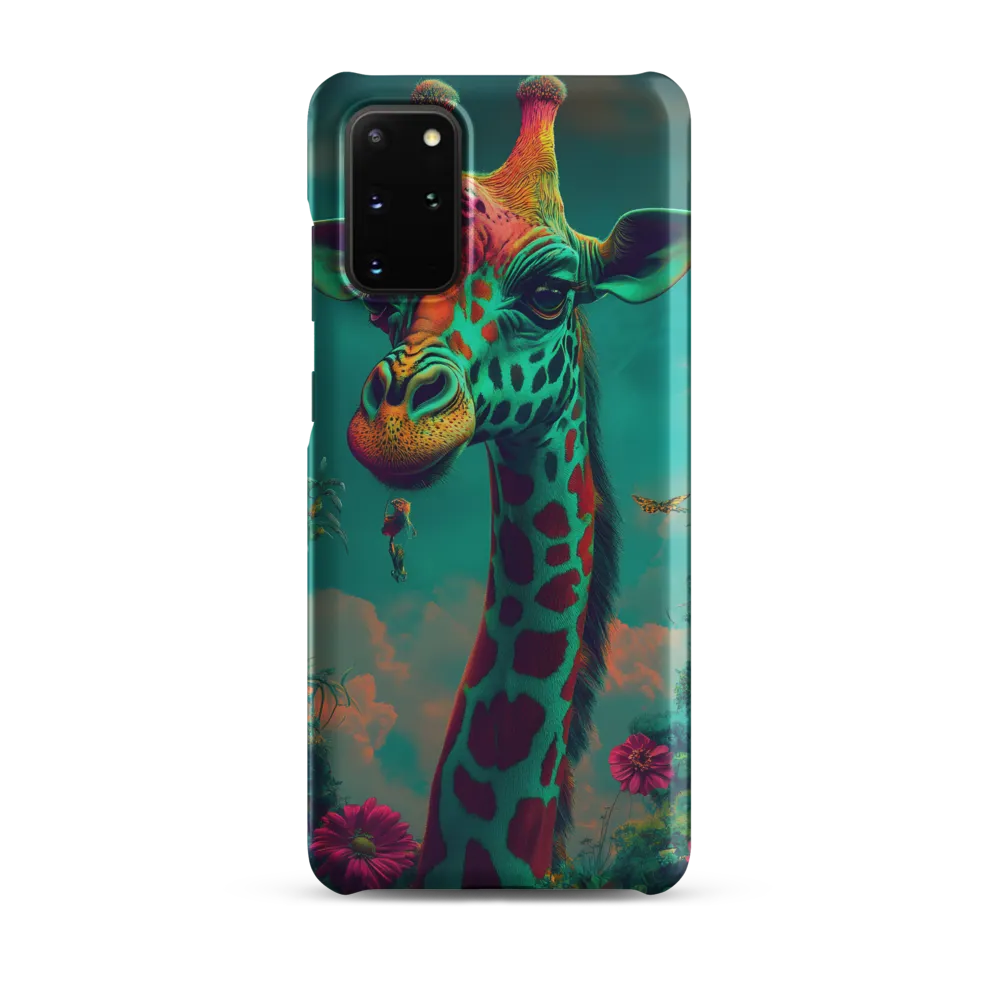 Whimsical Giraffe Among Blossoms