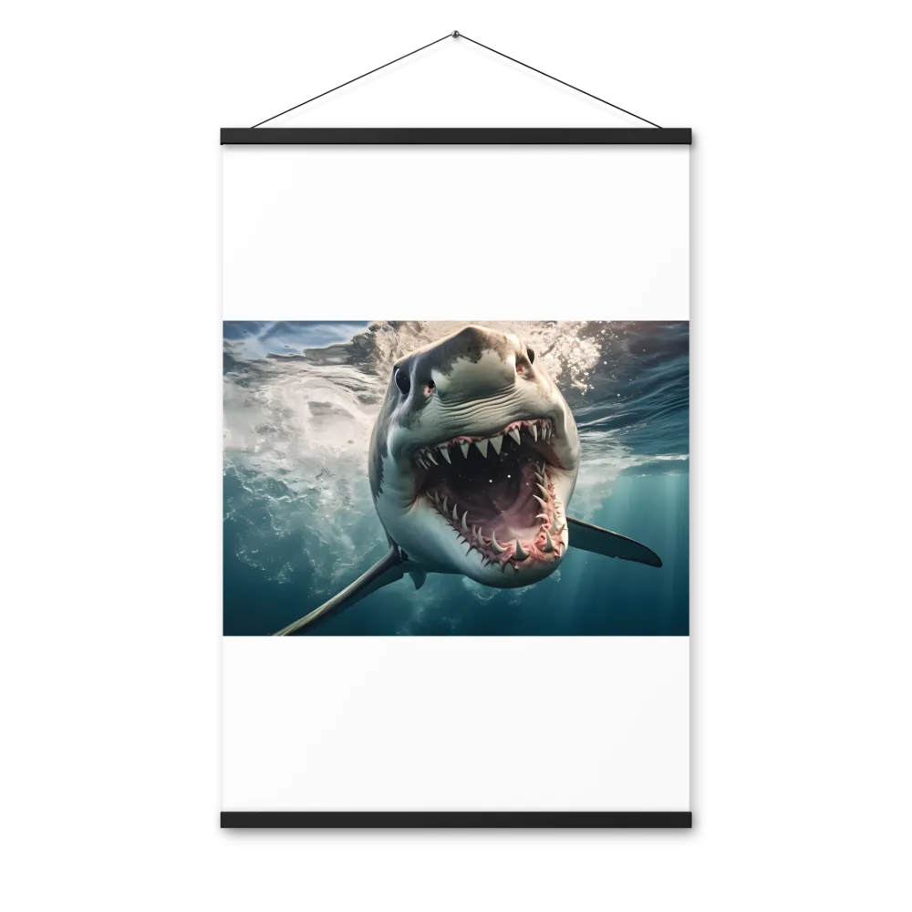 Fierce Majesty of the Ocean | Poster With Black Wood Hanger | 24″×36″