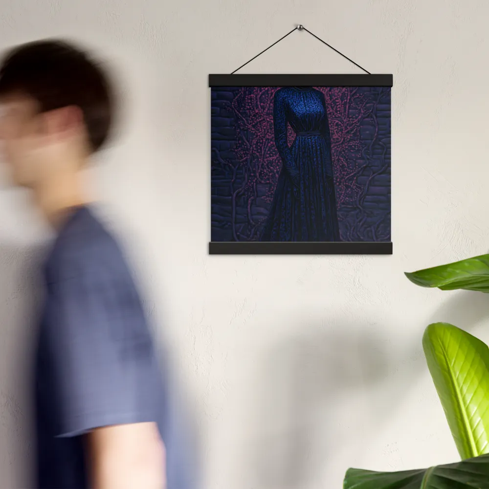 Veil of Enigma | Poster With Black Wood Hanger | 12″×12″