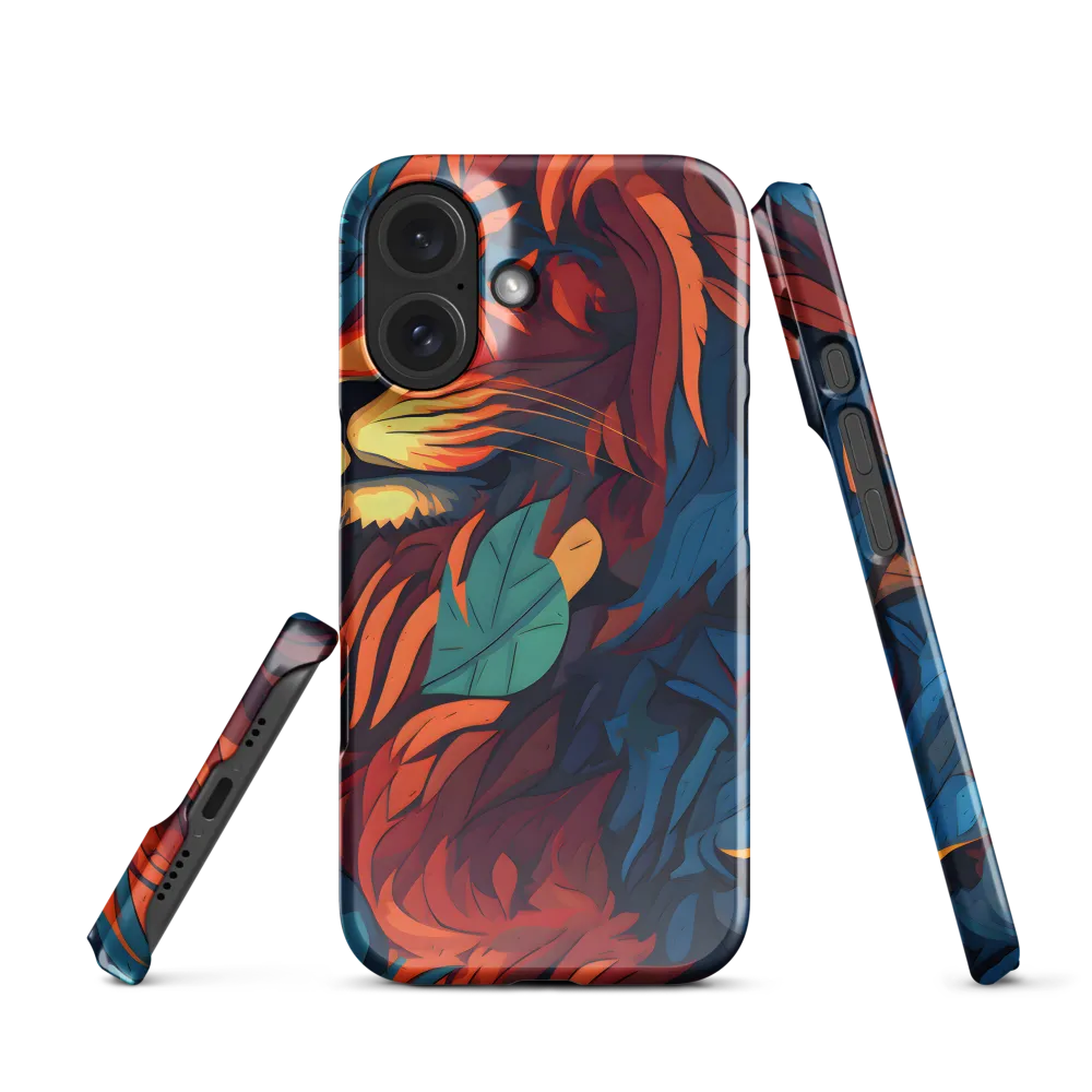 Harmony of Strength: The Lion and Nature | Phone Case |  16 | Snap Case | Glossy