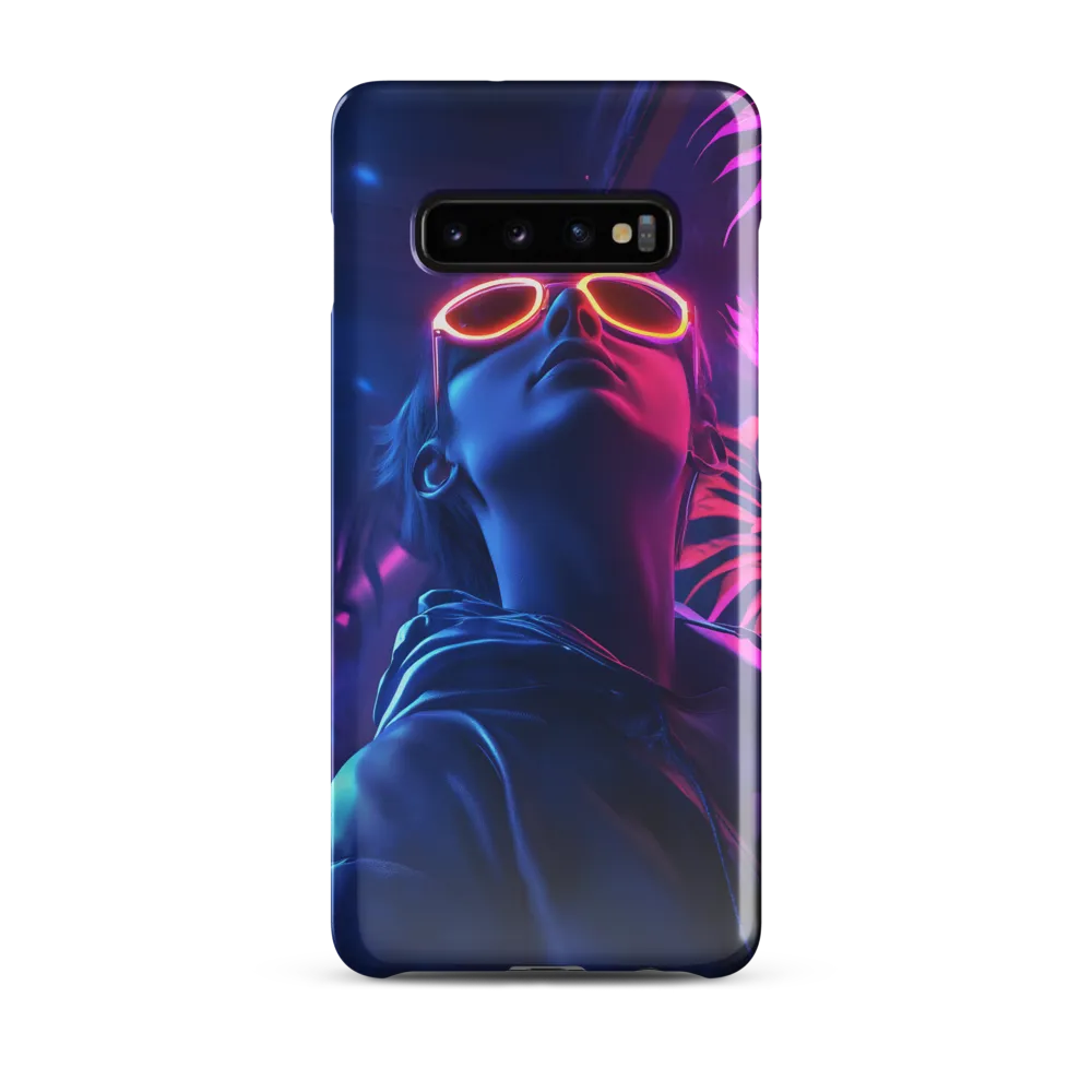 Neon Dreams: A Cyberpunk Portrait | Phone Case |  S10 Plus | Snap Case | Glossy