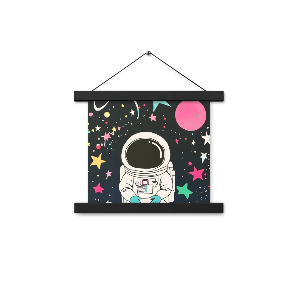 Cosmic Dreamer | Poster With Black Wood Hanger | 10″×10″