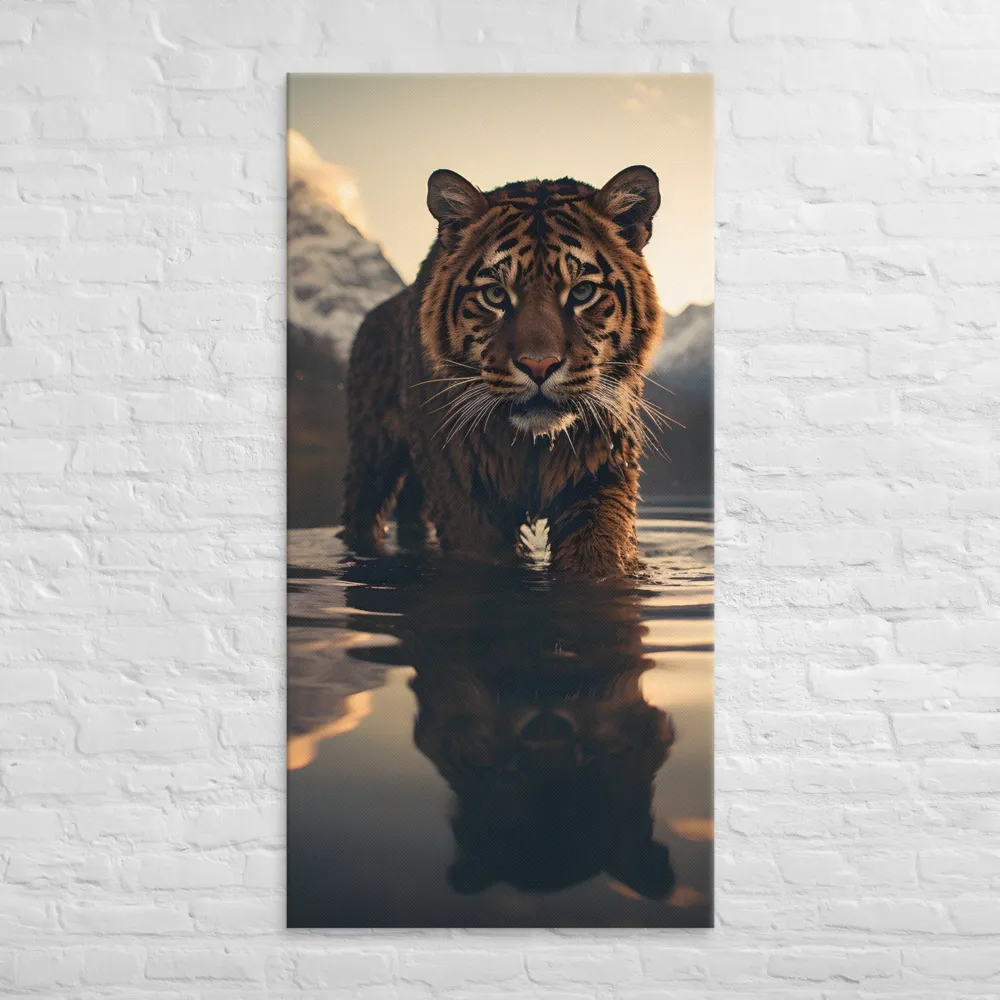 Majestic Reflection: The Tiger's Domain