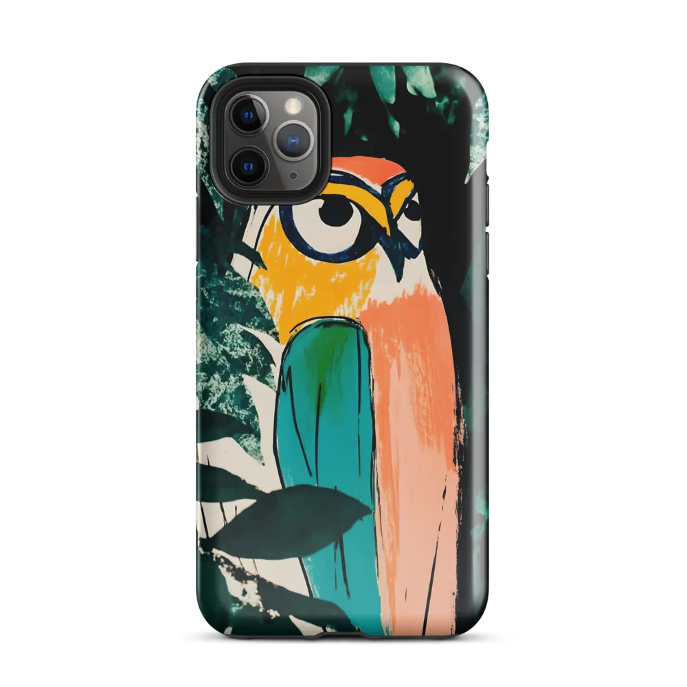 Camouflaged Majesty: The Abstract Owl | Phone Case |  11 Pro Max | Tough Case | Glossy