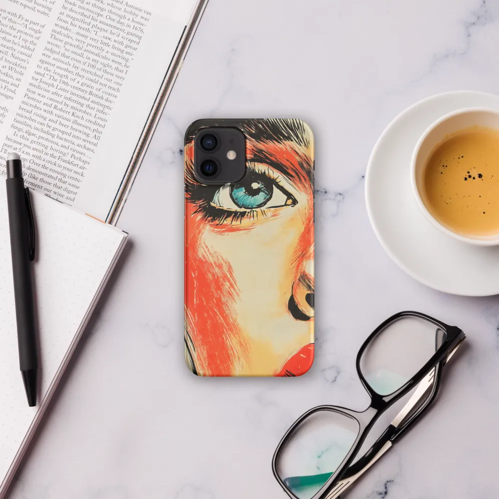 Intense Gaze: A Pop Art Portrait | Phone Case |  12 | Snap Case | Matte