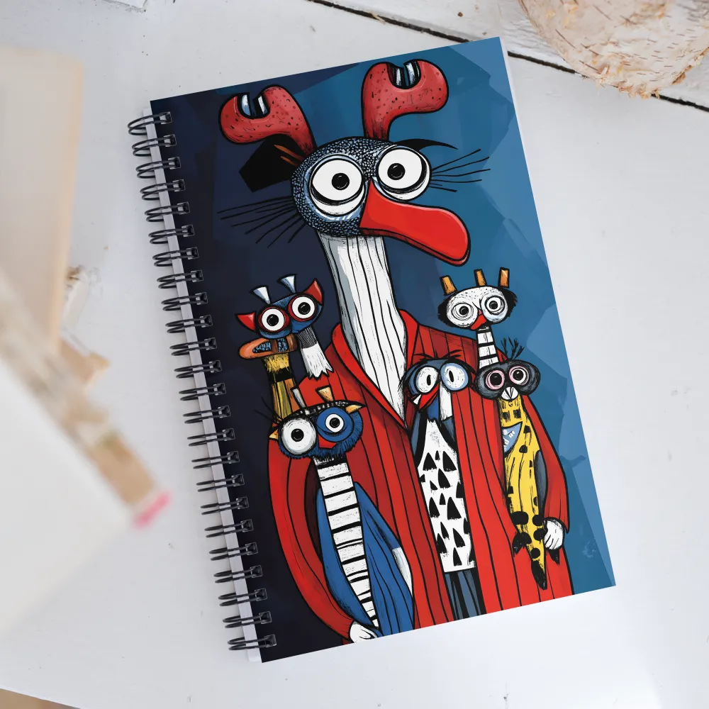 The Quirky Gathering | Spiral Notebook