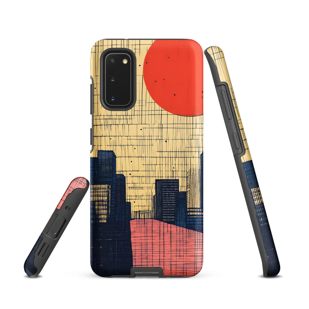 Urban Echoes: A Minimalist Cityscape