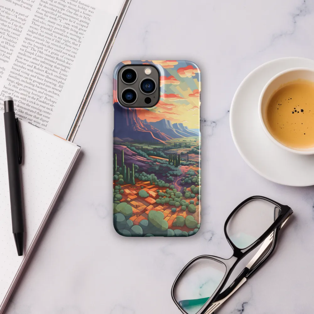 Desert Serenity at Dusk | Phone Case |  13 Pro Max | Snap Case | Glossy