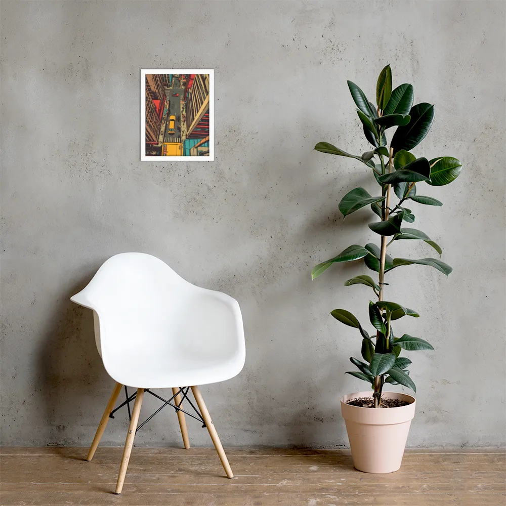 Urban Symphony | Poster with White Frame | 11″×14″