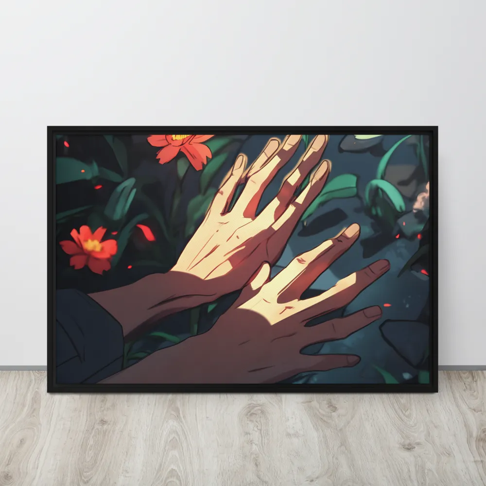 Whispers of Nature | Canvas with Black Frame | 24″×36″
