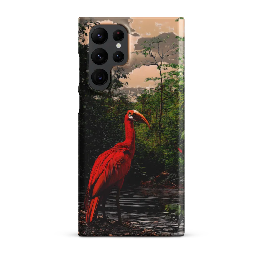 Enigmatic Elegance: The Scarlet Observer