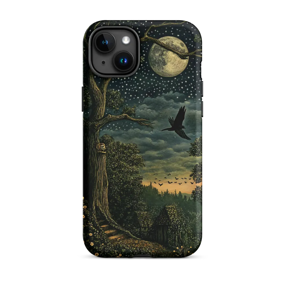 Mystical Nightscape Under the Full Moon | Phone Case |  15 Plus | Tough Case | Matte