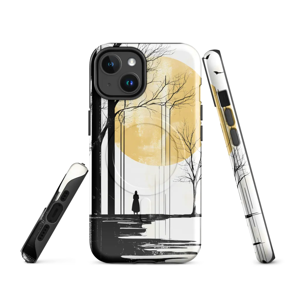 Solitude Under the Yellow Sun | Phone Case |  14 | MagSafe® Tough Case | Glossy