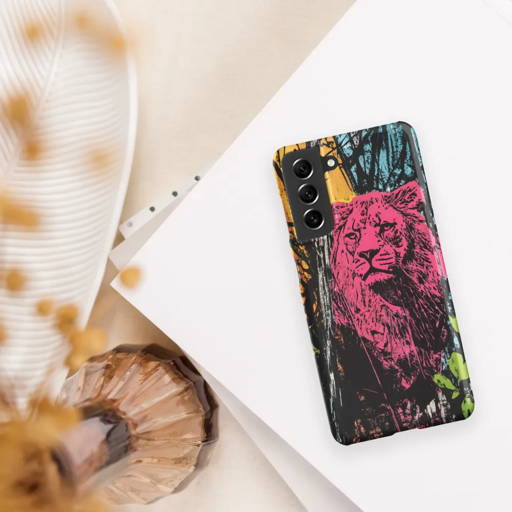 Fierce Vibrance: The Pink Lion
