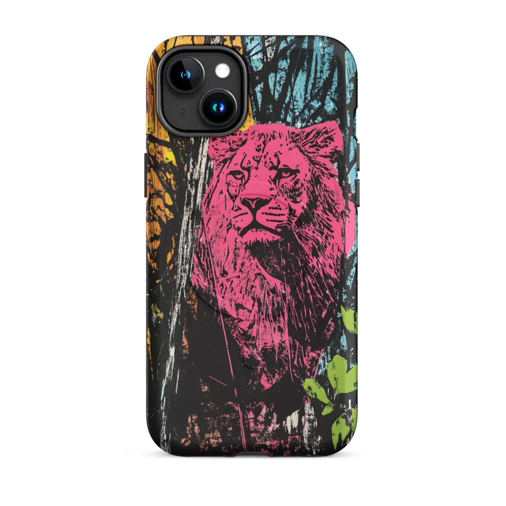 Fierce Vibrance: The Pink Lion