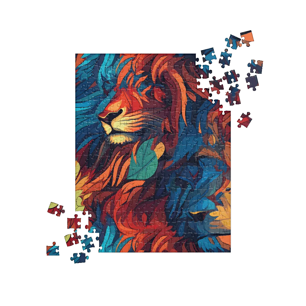 Harmony of Strength: The Lion and Nature