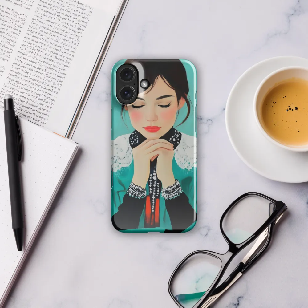 Serenity in Turquoise | Phone Case |  16 Plus | Snap Case | Glossy