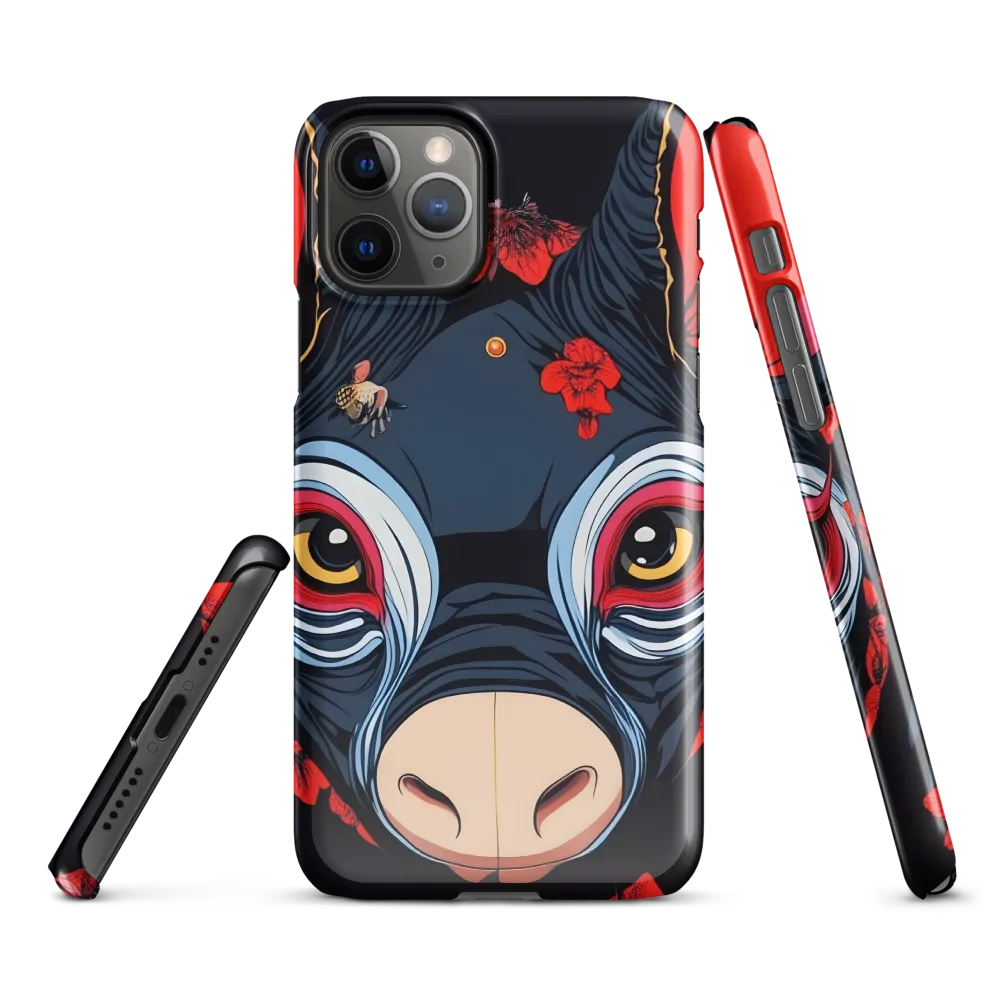 Mystical Bull with Floral Motifs