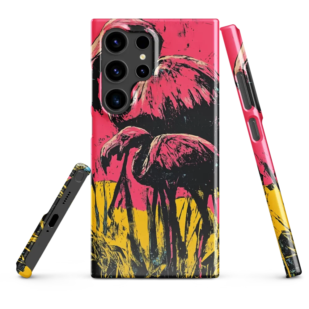 Flamingo Duet: A Pop Art Expression