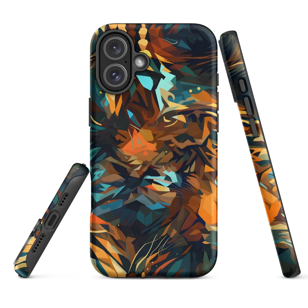 Wild Symphony: Abstract Tigers | Phone Case |  16 Plus | Tough Case | Matte