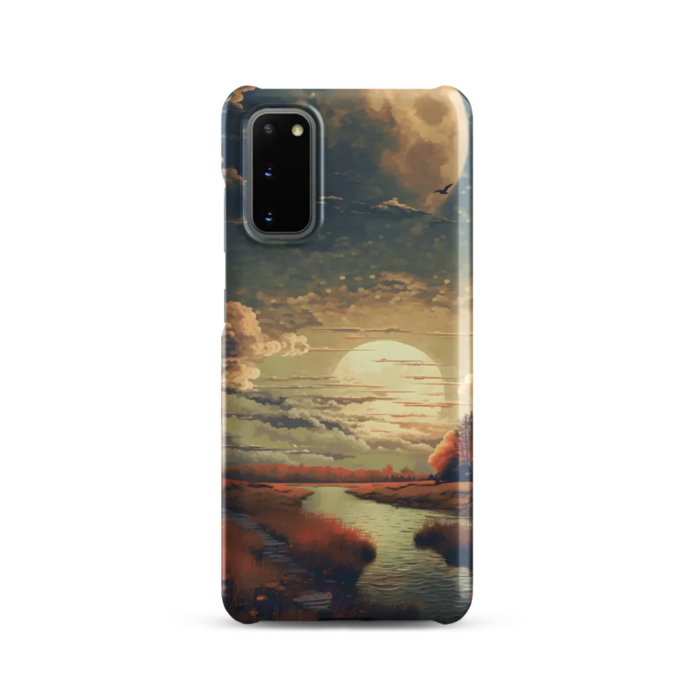 Whispers of Dusk: A Tranquil River Landscape