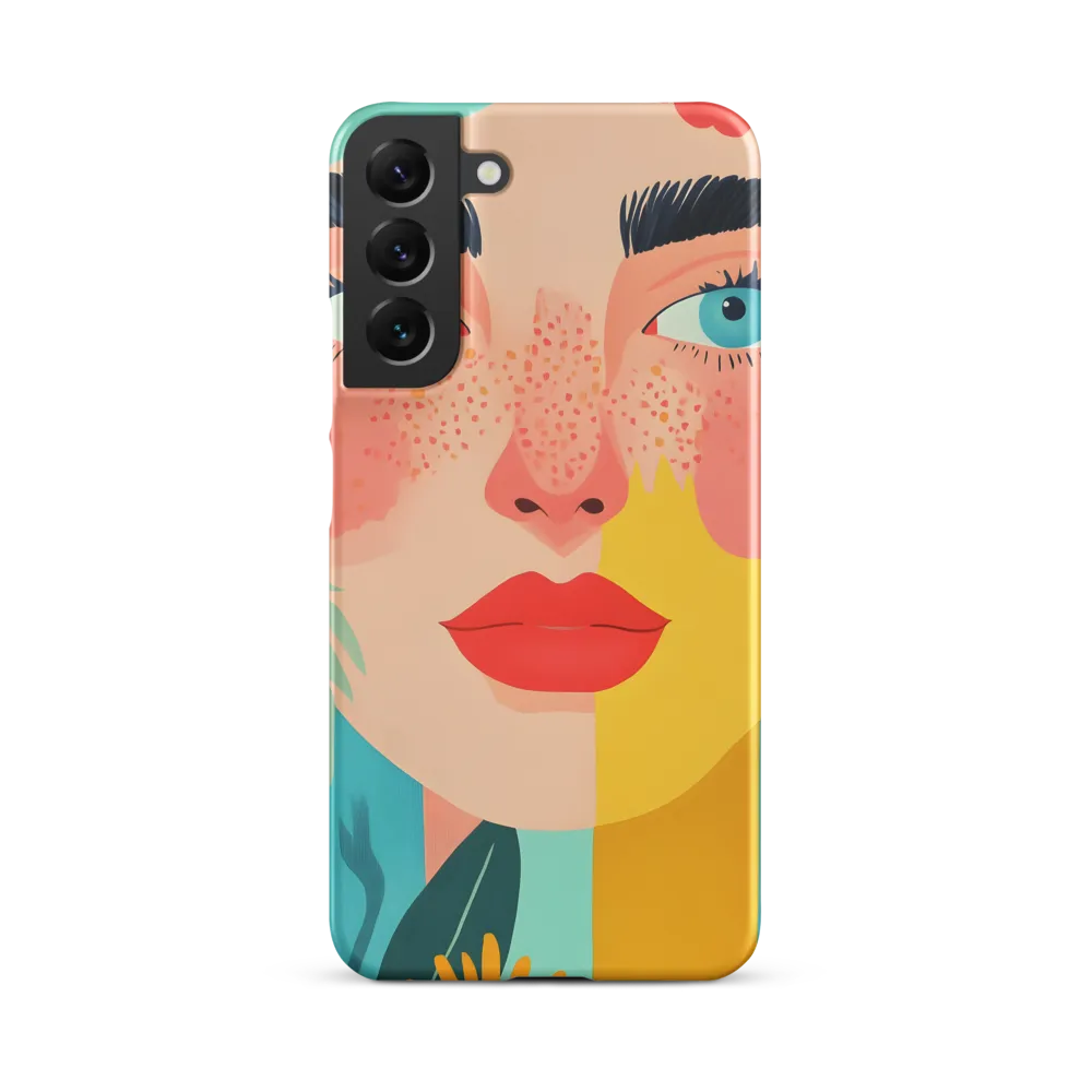Floral Serenity: A Modern Portrait