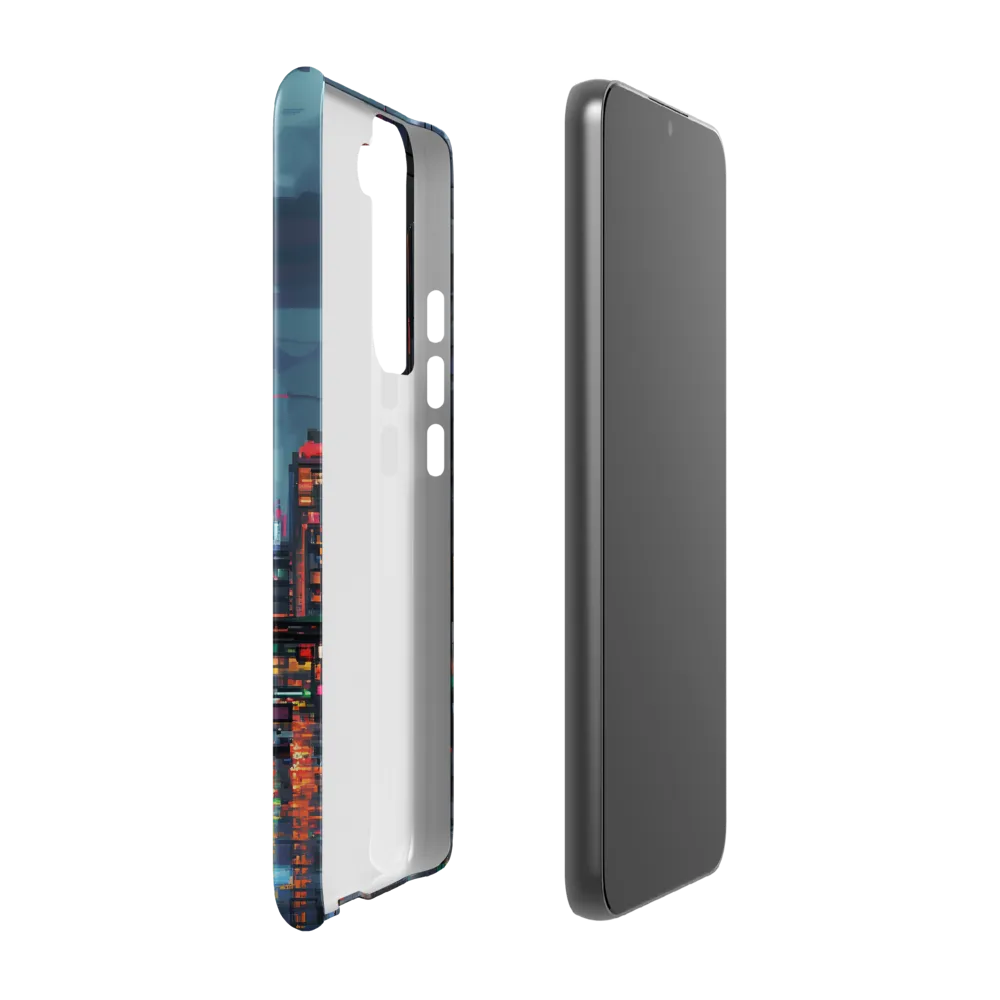 Neon Dreams: A Pixelated Urban Night