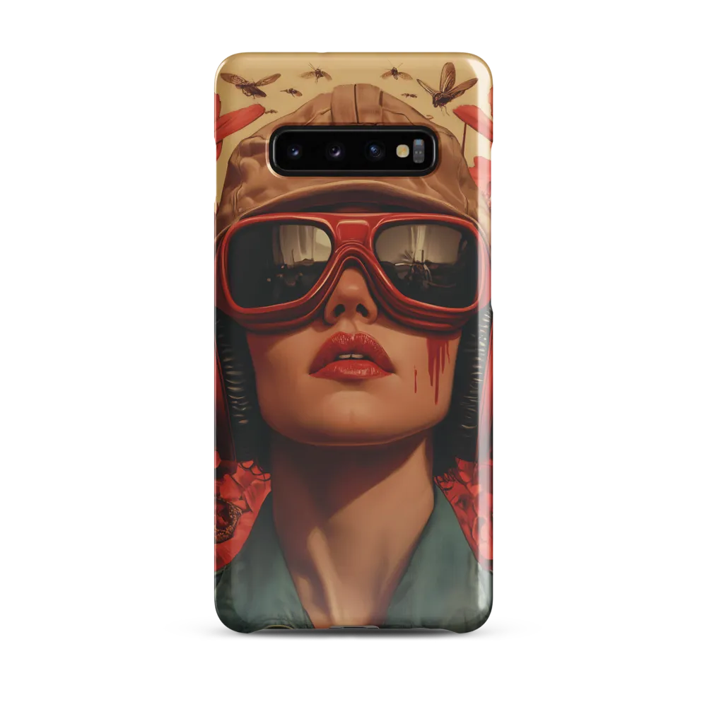 Defiant Portrait in a Floral Realm | Phone Case |  S10 Plus | Snap Case | Glossy