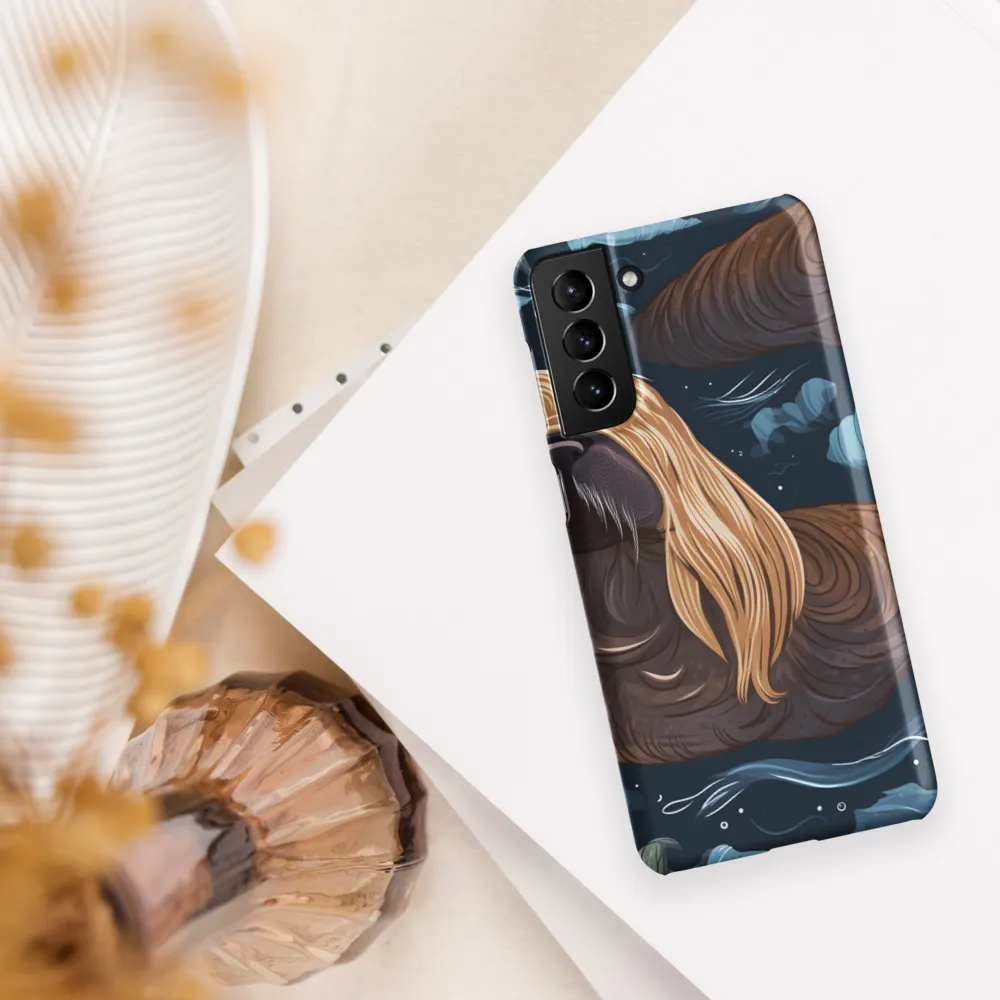 Whimsical Walruses in Deep Blue