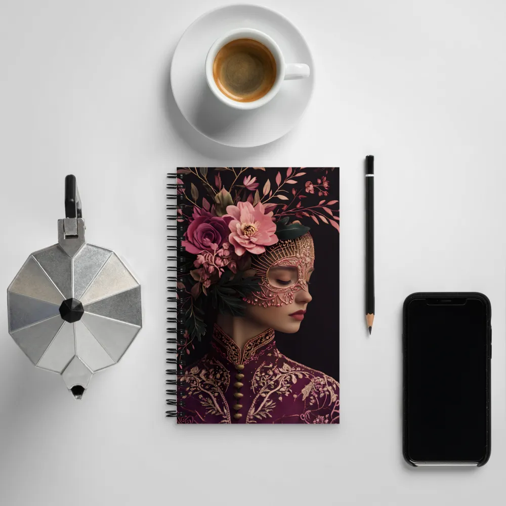 Whispers of Elegance | Spiral Notebook