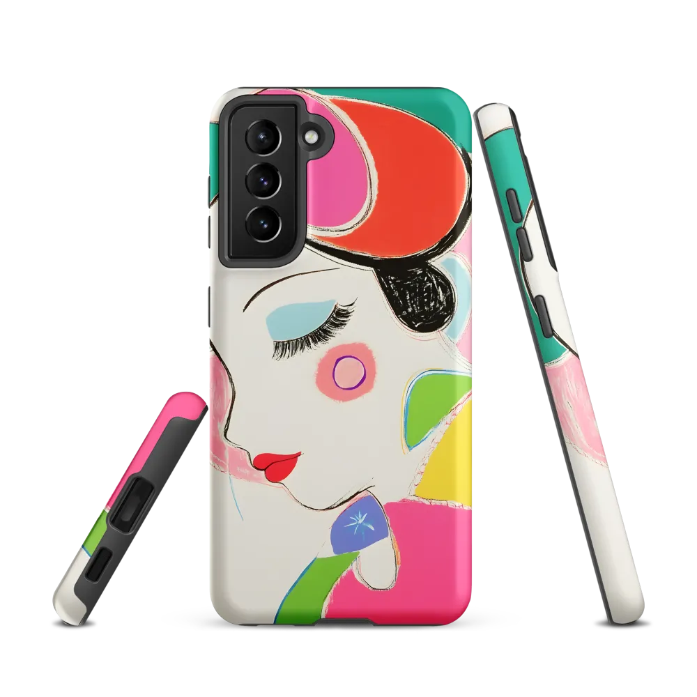 Whimsical Portrait in Colorful Abstraction