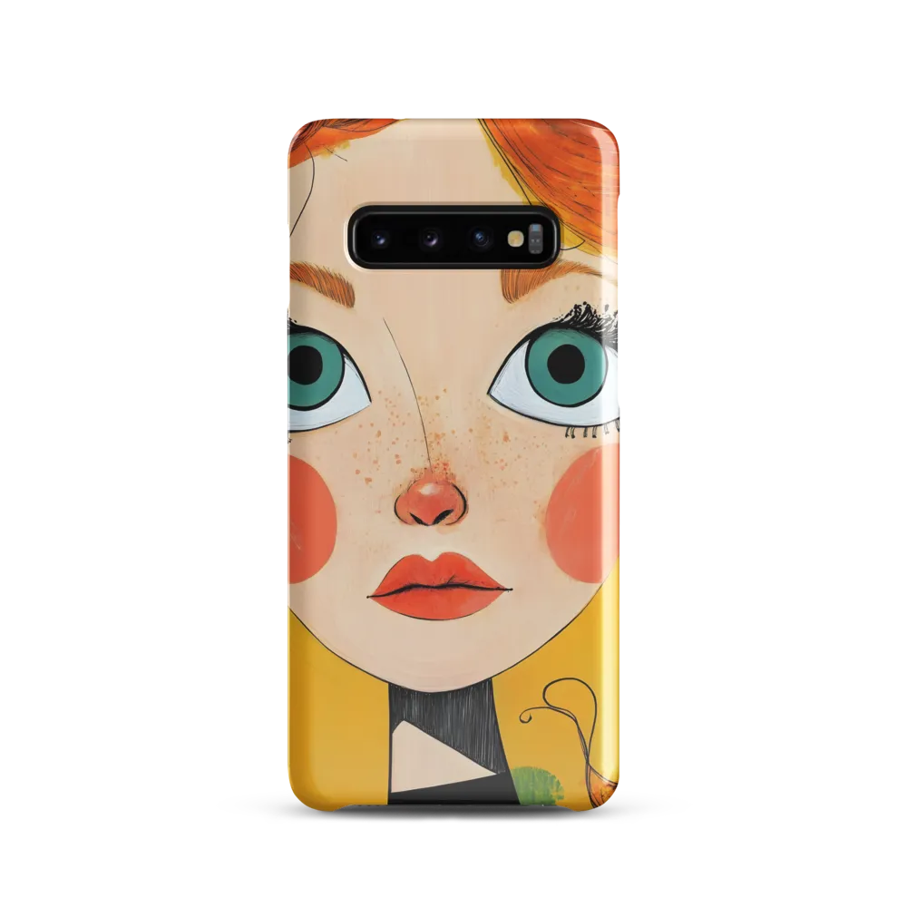 Whimsical Portrait of a Girl | Phone Case |  S10 | Snap Case | Glossy