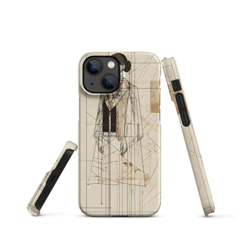 Elegance in Lines | Phone Case |  13 Mini | Snap Case | Matte