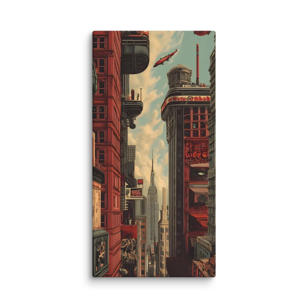 A Glimpse of Tomorrow: Urban Ambition | Canvas | 24″×48″