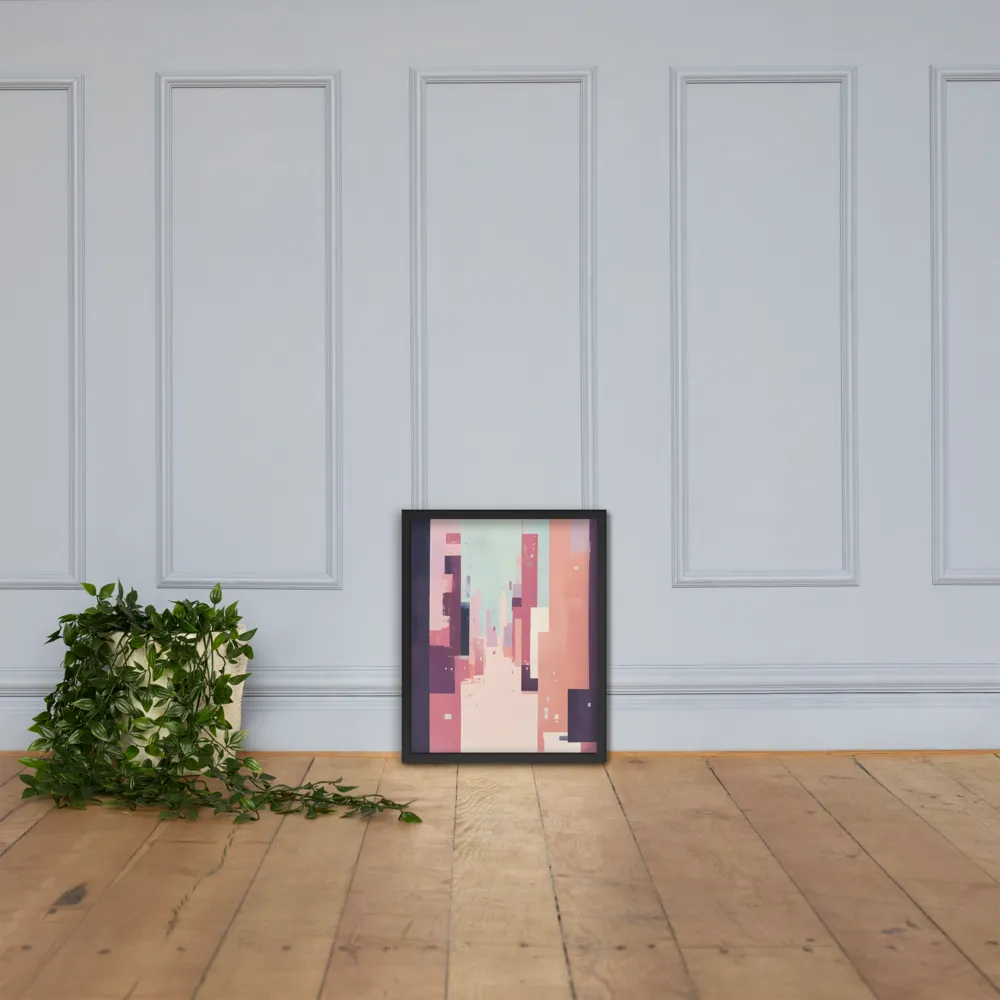 Tranquil Cityscape | Poster with Black Frame | 16″×20″