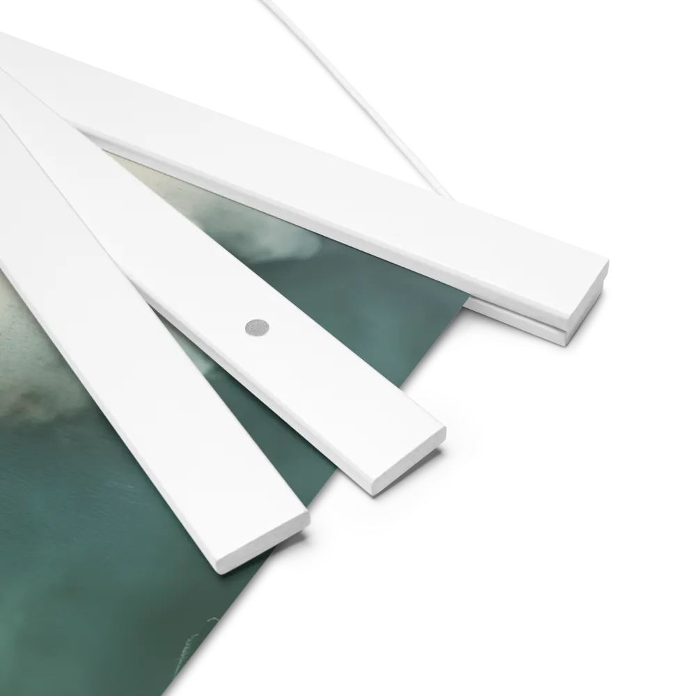 Clouded Thoughts | Poster With White Wood Hanger | 14″×14″