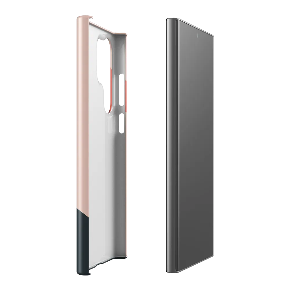 Contemplative Portrait in Minimalism | Phone Case |  S23 Ultra | Snap Case | Glossy