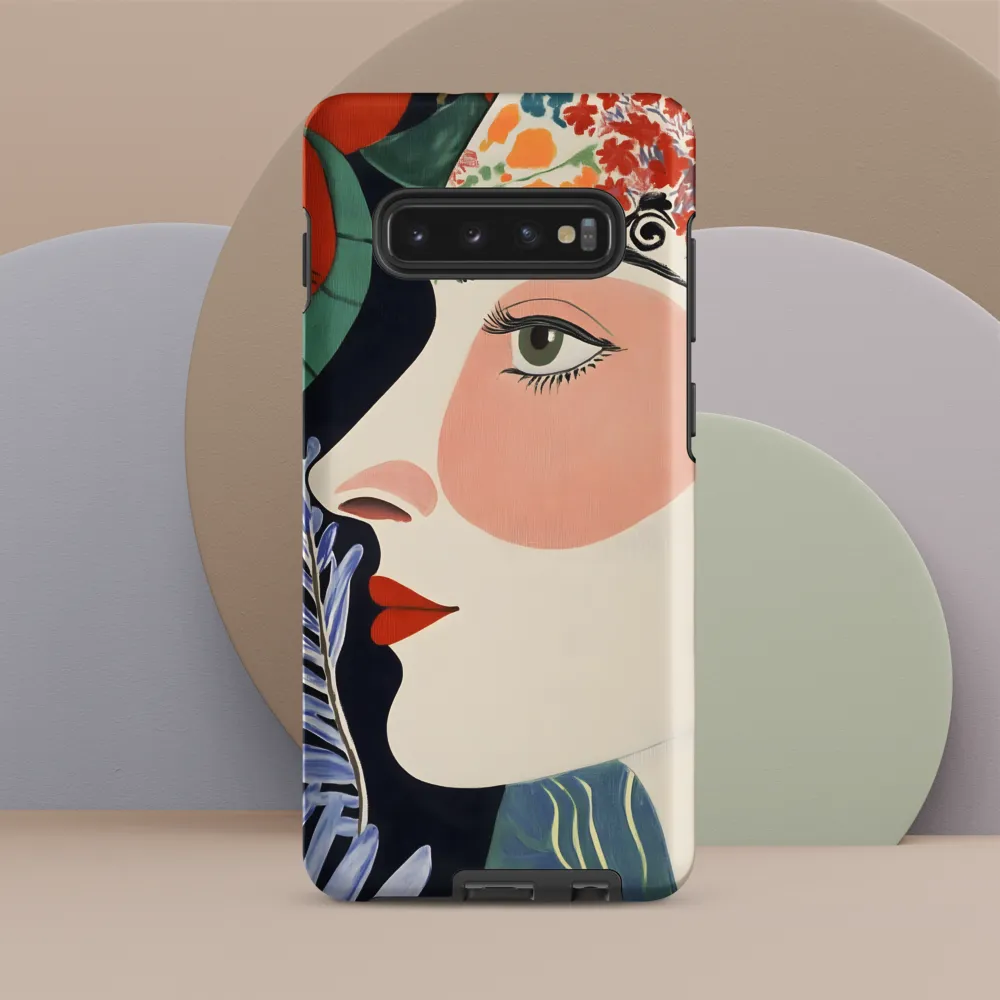 Floral Serenade: A Modern Portrait