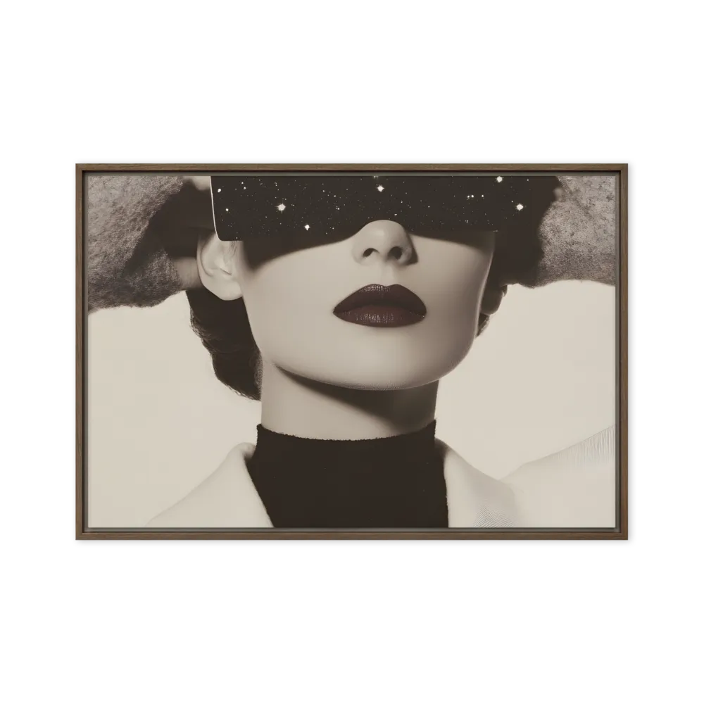 Celestial Elegance | Canvas with Brown Frame | 20″×30″