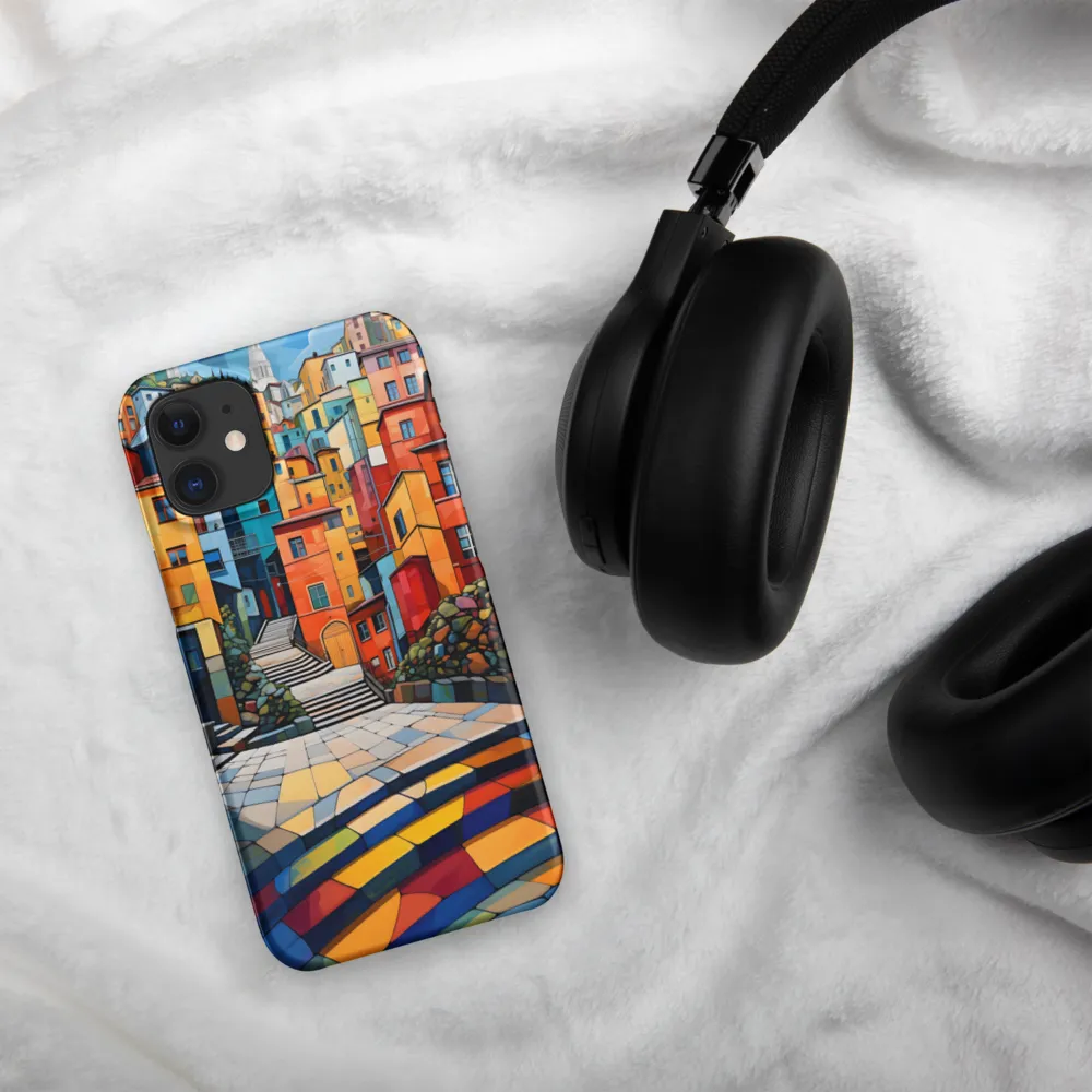 Vibrant Village: A Cubist Journey