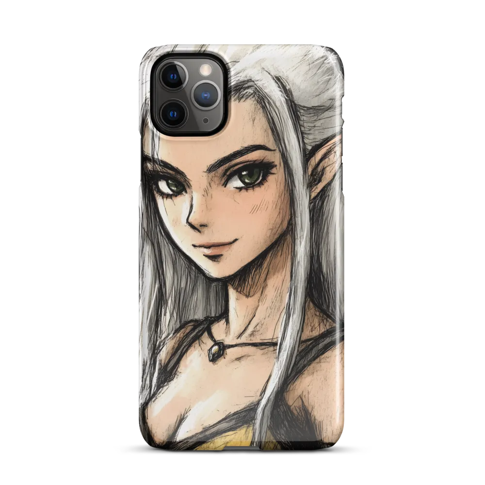 Ethereal Elegance: The Elf's Portrait | Phone Case |  11 Pro Max | Snap Case | Glossy