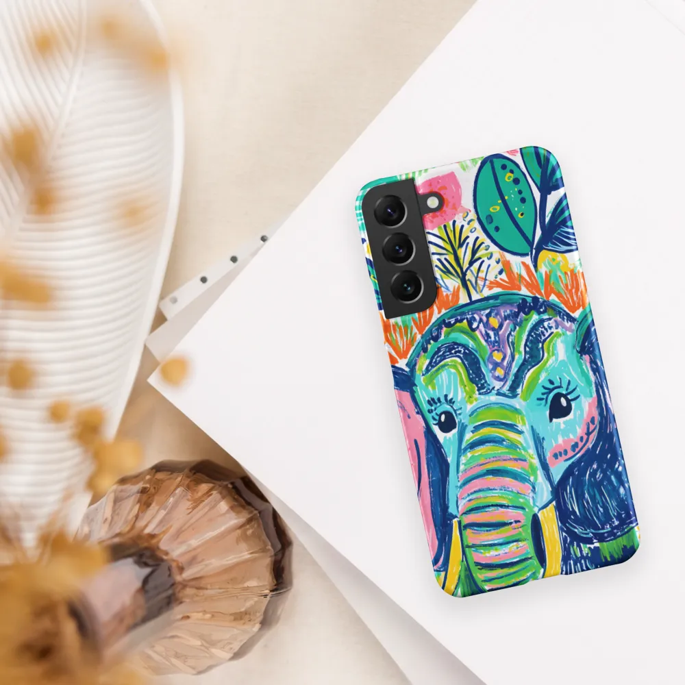 Whimsical Elephant Portrait | Phone Case |  S22 Plus | Snap Case | Matte