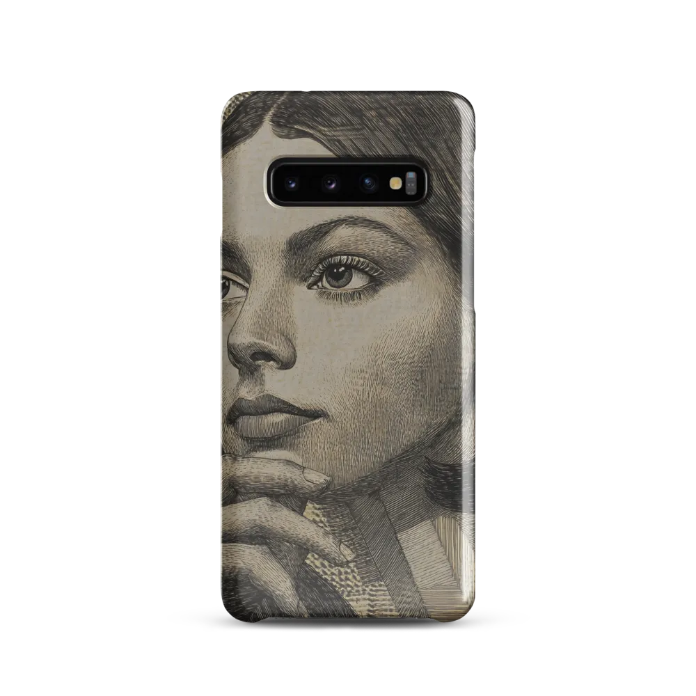 Contemplative Reflection | Phone Case |  S10 | Snap Case | Glossy
