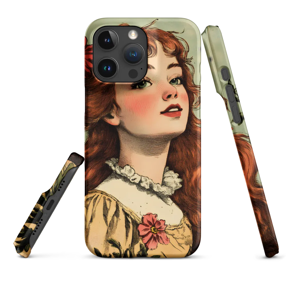 Whimsical Portrait of a Flower-Adorned Girl