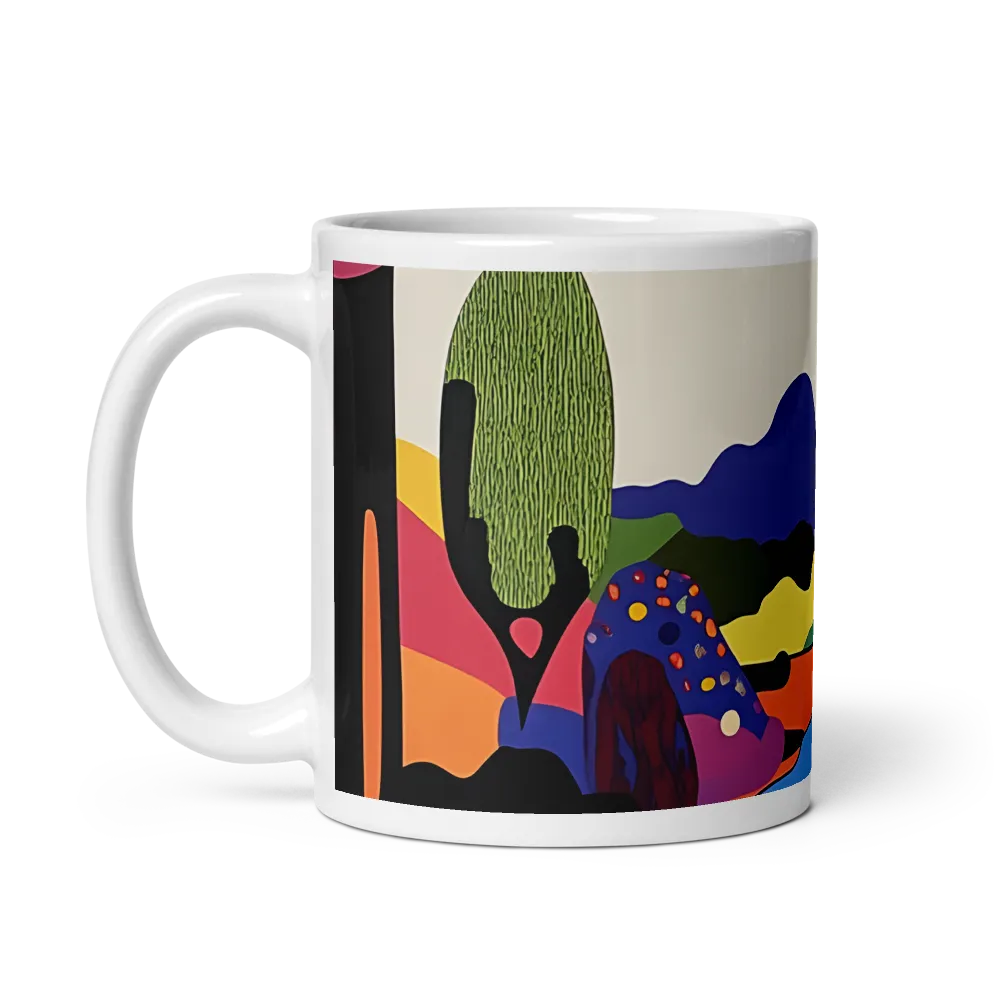 Whimsical Landscape in Color | Mug with White inside | 11 oz