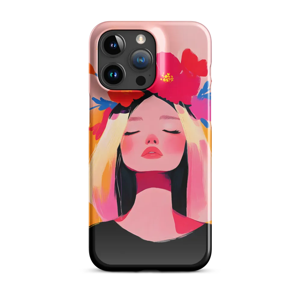 Floral Serenity | Phone Case |  15 Pro Max | Snap Case | Glossy