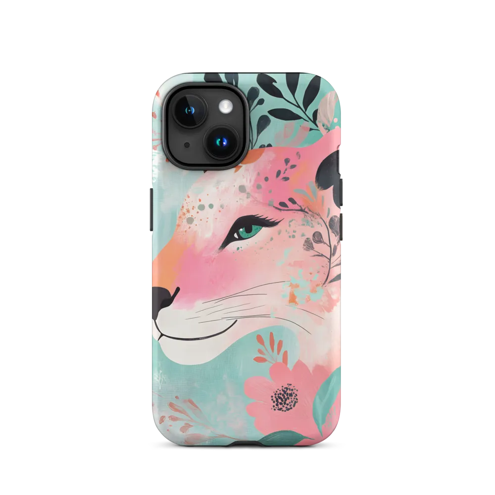 Whimsical Majesty: A Floral Lion