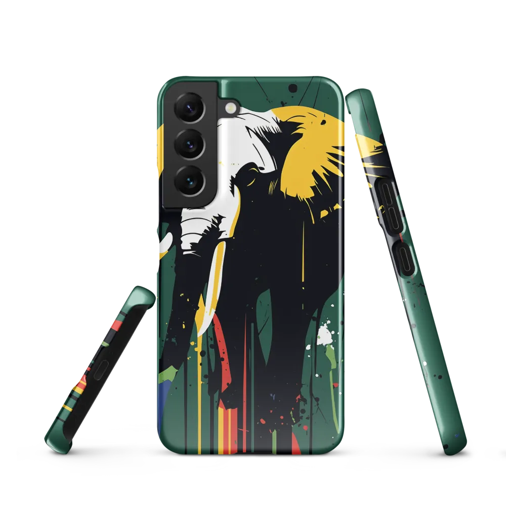 Majestic Minimalism: The Colorful Elephant